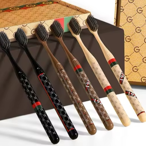 Bougie Fashion Toothbrush - Black, Brown, Cream - Picture 1 of 5